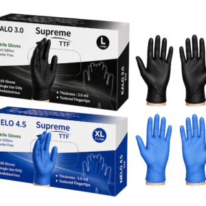 Home supreme ttf premium disposable nitrile gloves (latex free, medical grade)