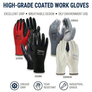Home supreme pu coated precision work gloves – general handling & mechanics